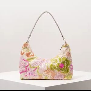 Colorful Floral Embroidered Sequin Women's Bag